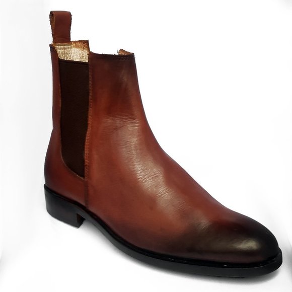 Bashwood Handmade Chelsea Dress Boots For Men - Picture 1 of 5